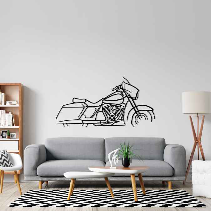 Harley Street Glide Silhouette Metal Wall Art – PetrolVibes