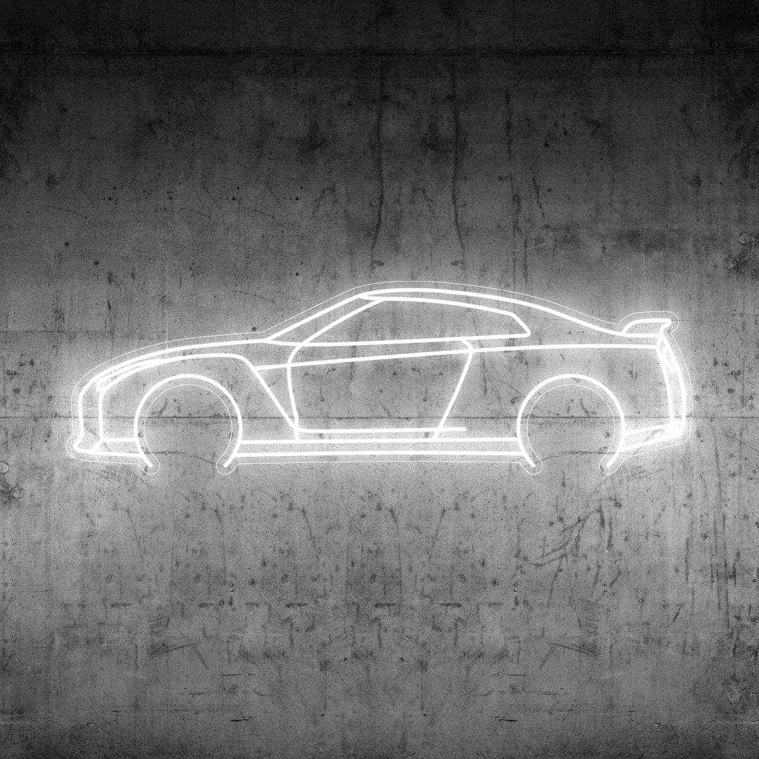 R35 GTR Neon Silhouette