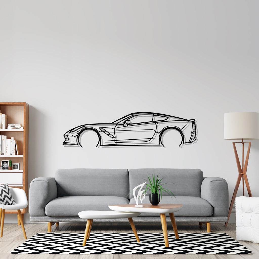 c7 Detailed Silhouette Metal Wall Art – PetrolVibes