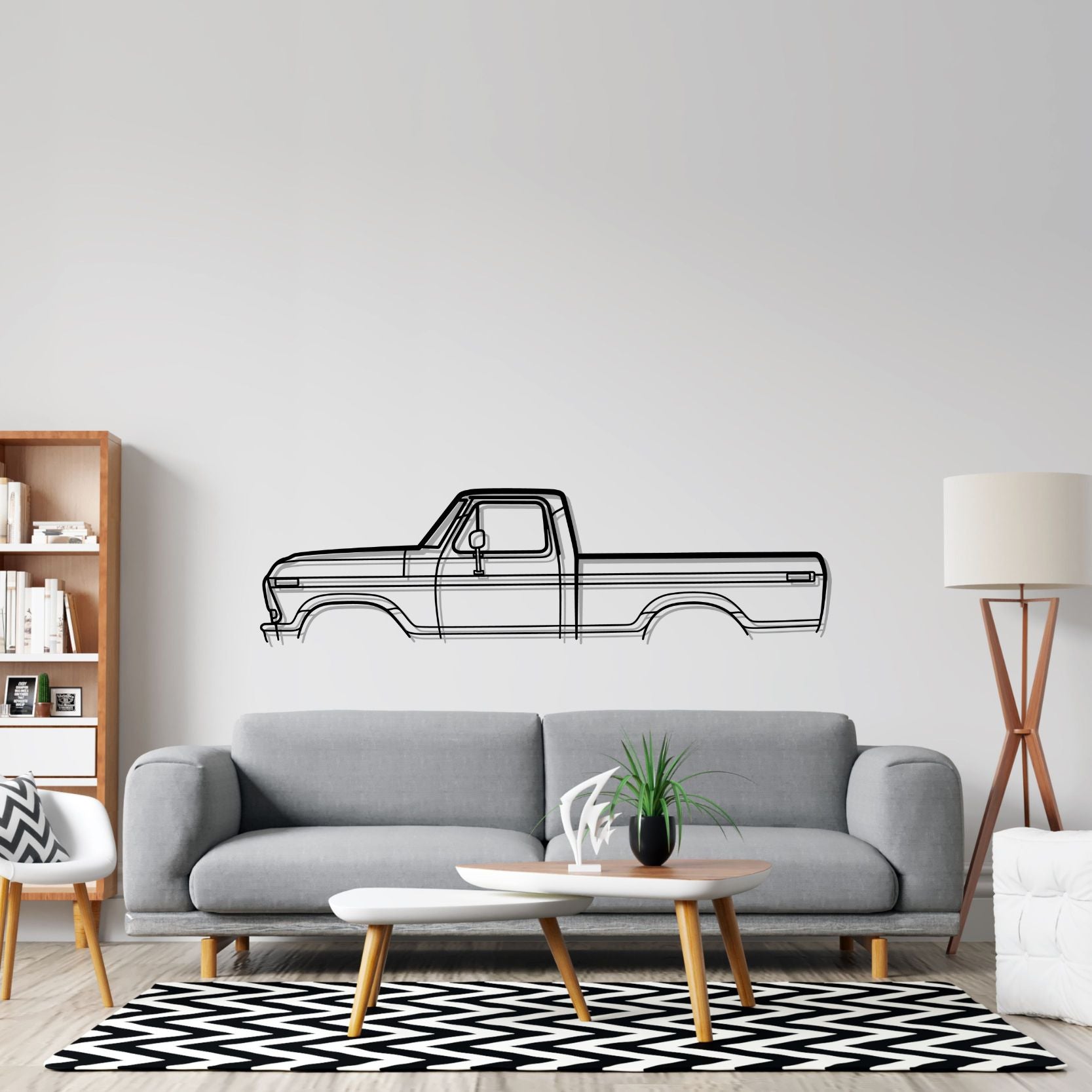 F-100 Classic Silhouette Metal Wall Art – PetrolVibes