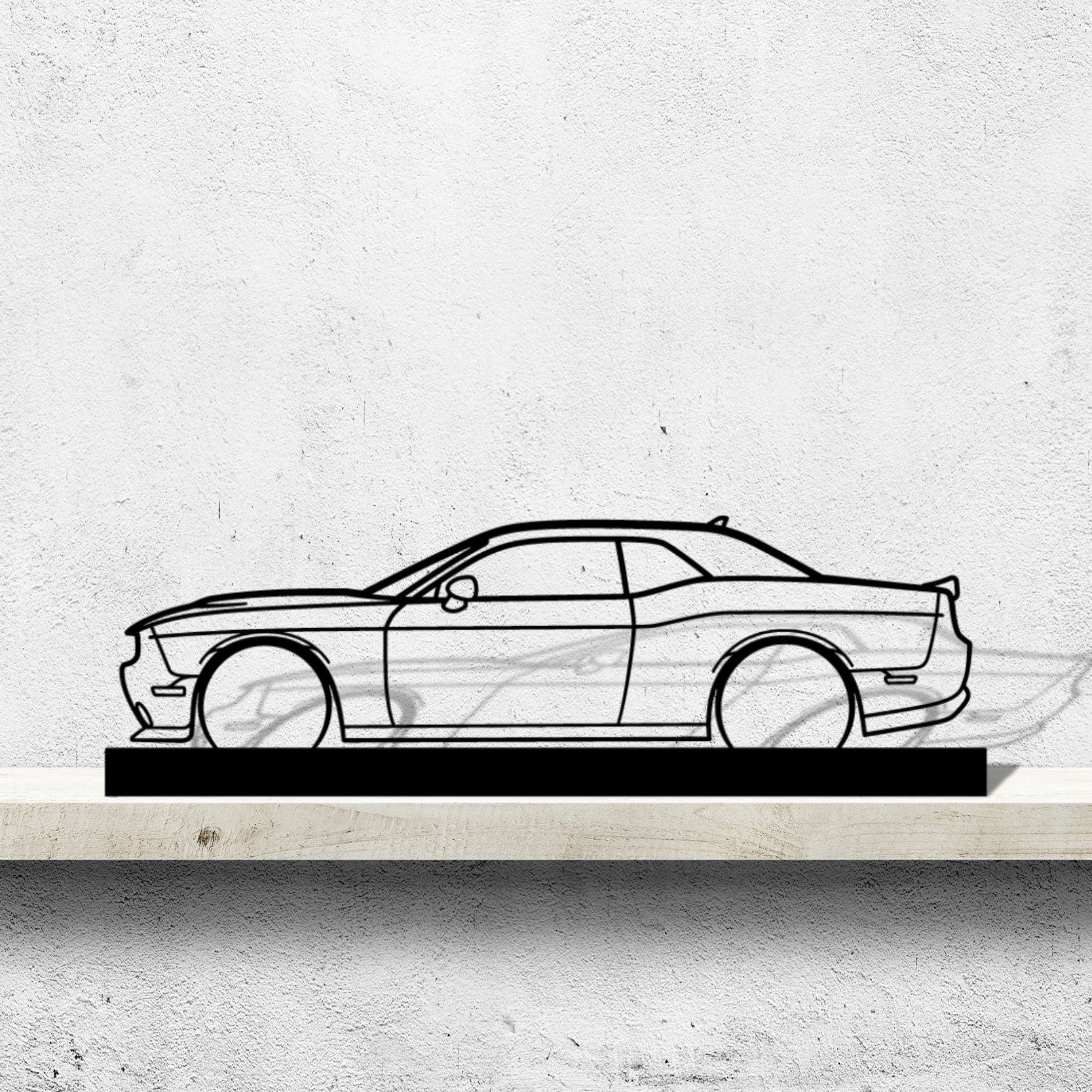 Challenger Scat Pack 2022 Silhouette Metal Art Stand – PetrolVibes