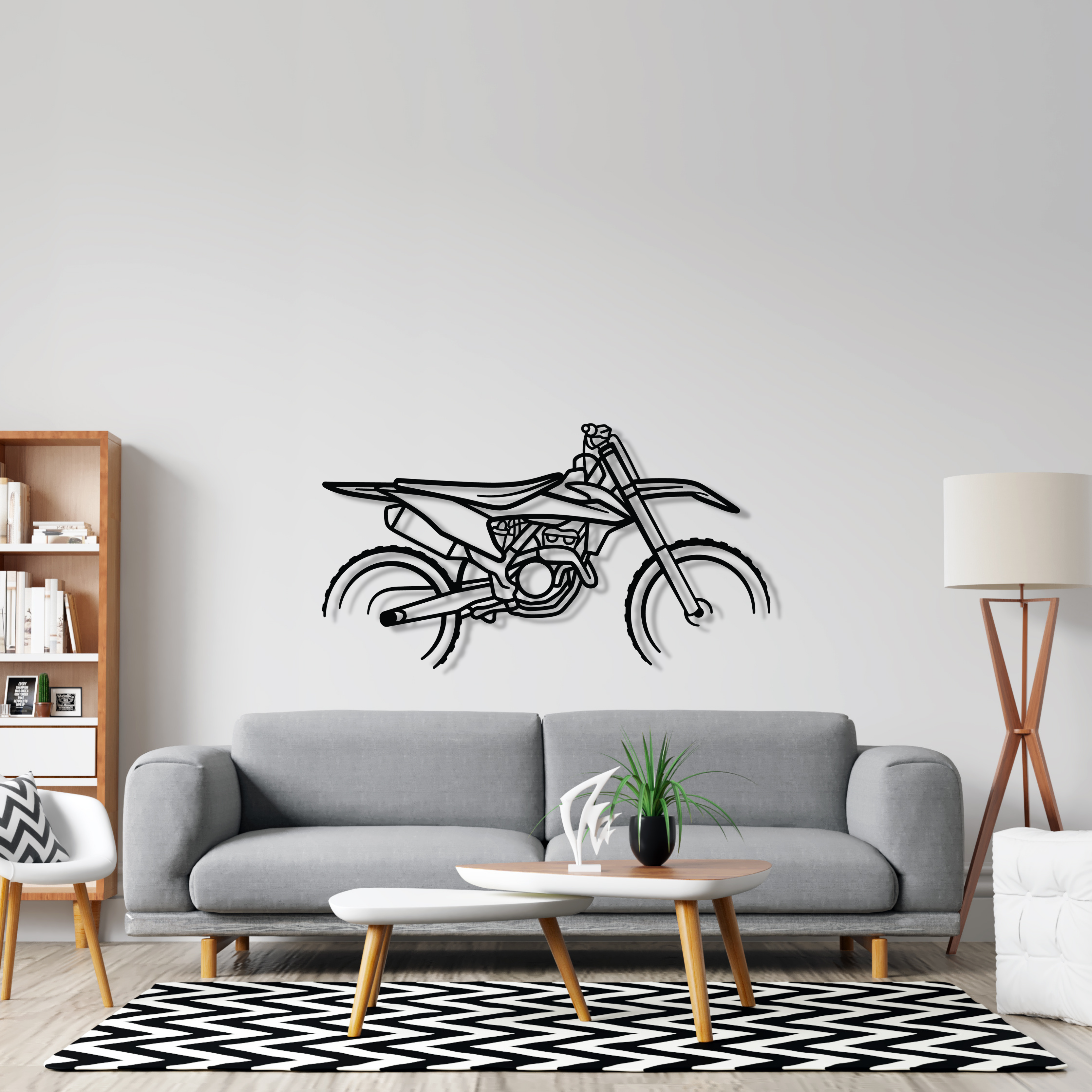 Motocross Wall Decal Motorcycle Wall Decor Dirt Bike Gift Free