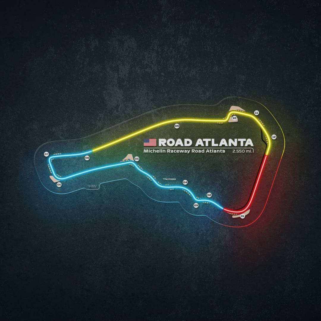 Road Atlanta Neon Race Track – PetrolVibes