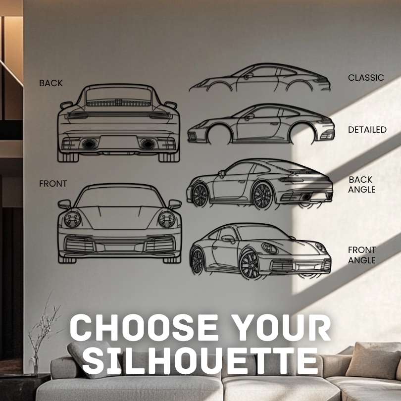 P Generation 8 Silhouette Metal Wall Art