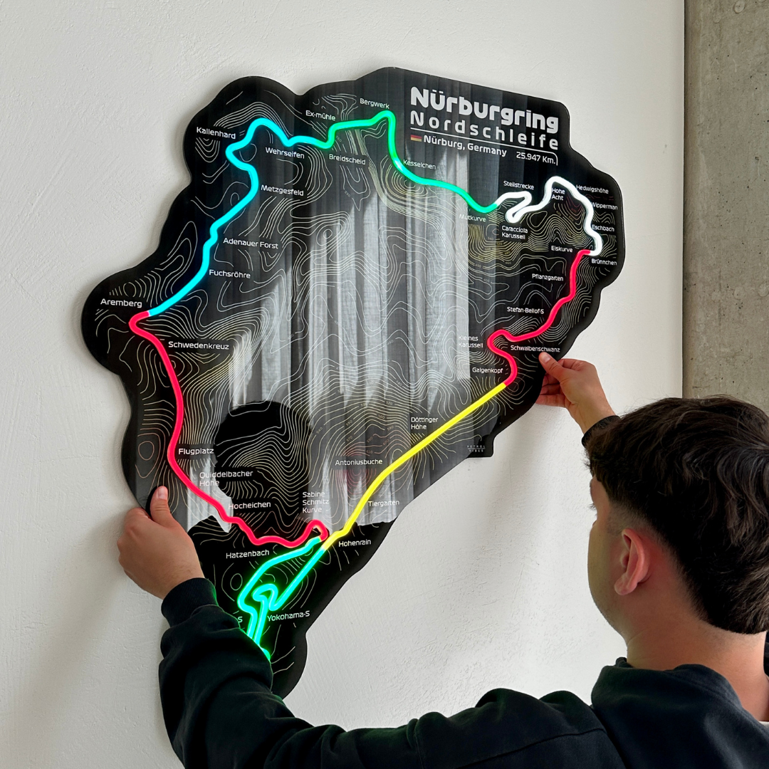 Nürburgring Nordschleife Black Edition Neon Race Track