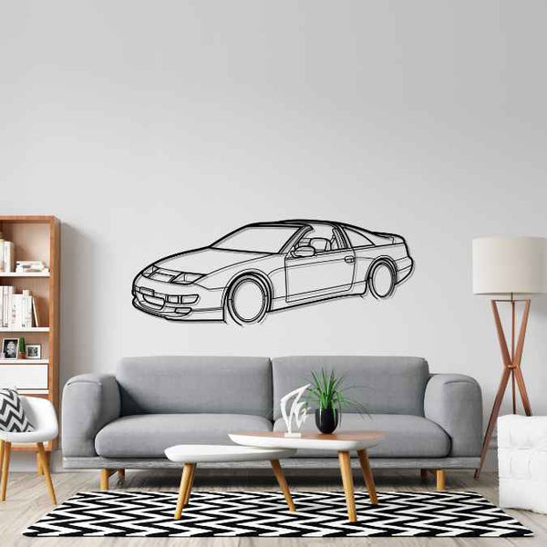 300ZX Z32 1990 Angle Silhouette Metal Wall Art – PetrolVibes