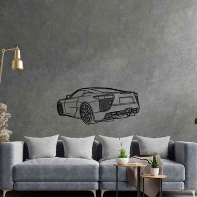 LFA Back Angle Silhouette Metal Wall Art