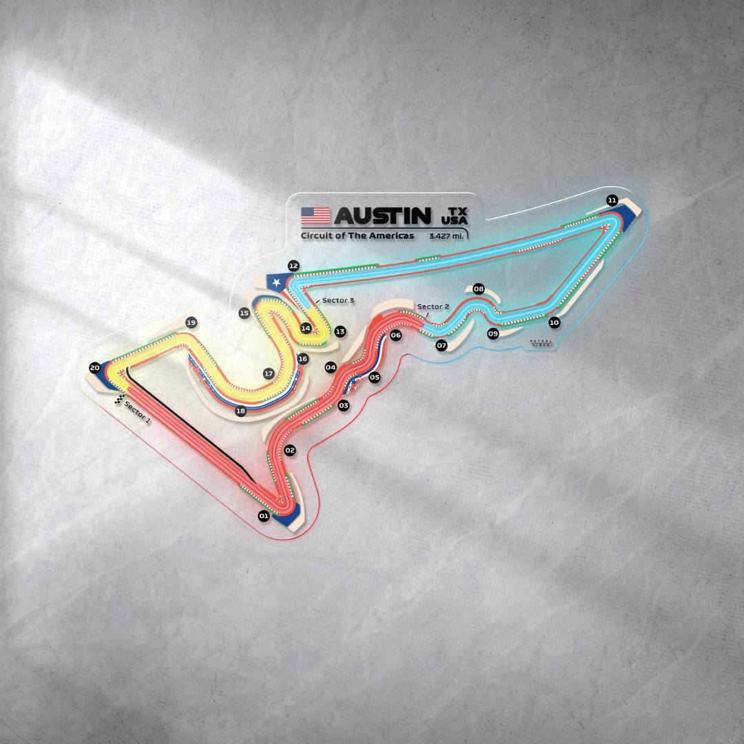 Circuit Of America COTA Neon Race Track