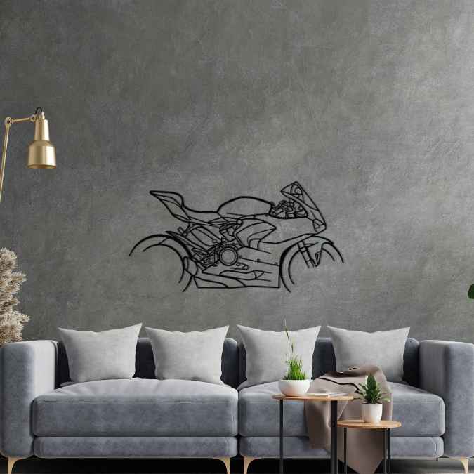 Panigale V2 2021 Silhouette Metal Wall Art