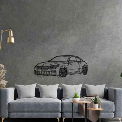 M2 2023 Angle Silhouette Metal Wall Art