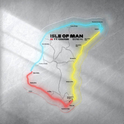 Isle of Man TT Neon Race Track