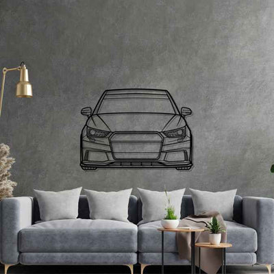 S1 2017 Front Silhouette Metal Wall Art