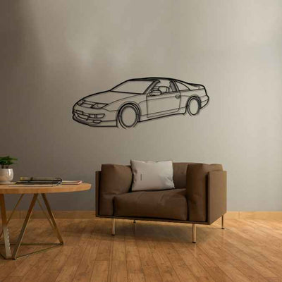 300ZX Z32 1990 Angle Silhouette Metal Wall Art