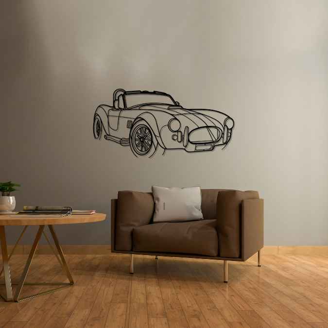 Cobra 1965 Angle Silhouette Metal Wall Art