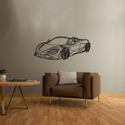 765LT Angle Silhouette Metal Wall Art