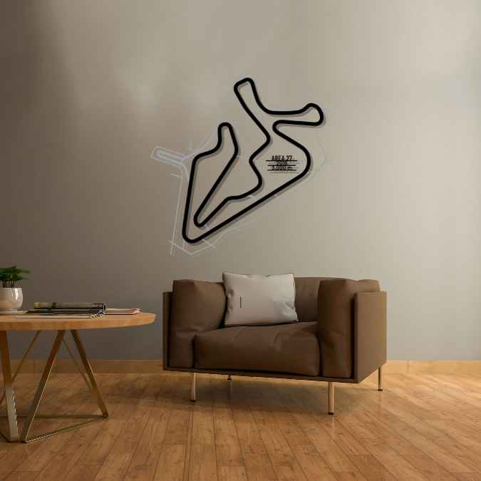 Area 27 Motorsports Park Metal Wall Art