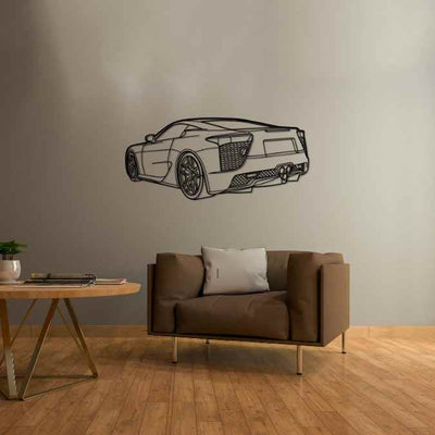 LFA Back Angle Silhouette Metal Wall Art