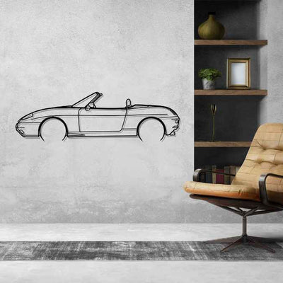 Barchetta 1998 Detailed Silhouette Metal Wall Art