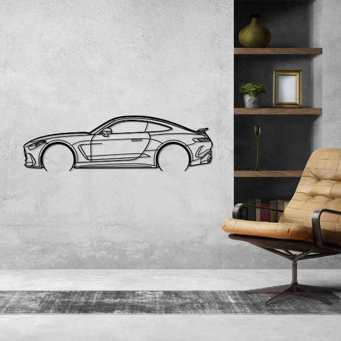 GT63 2024 Detailed Silhouette Metal Wall Art