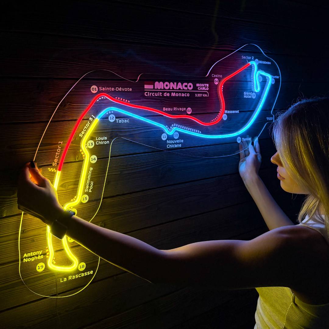 Baku City Circuit Neon Race Track