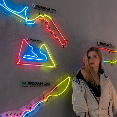 Baku City Circuit Neon Race Track