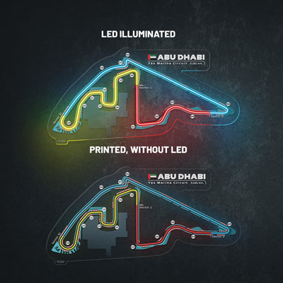 Yas Marina Circuit Neon Race Track