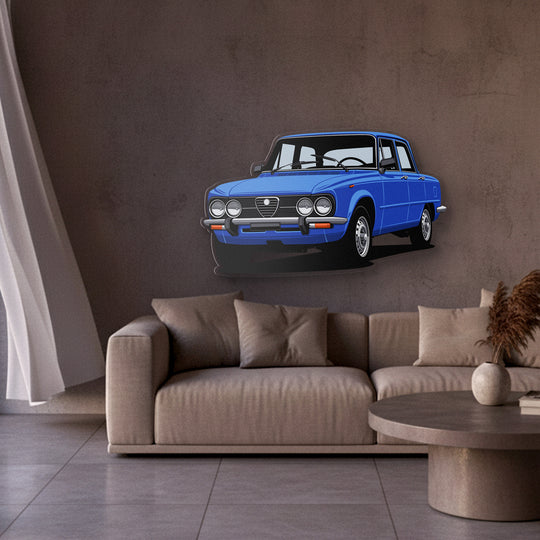 Giulia Nuova Super 1300 Front Angle Acrylic Print – PetrolVibes