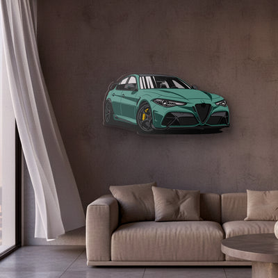 Giulia GTA Front Angle Acrylic Print