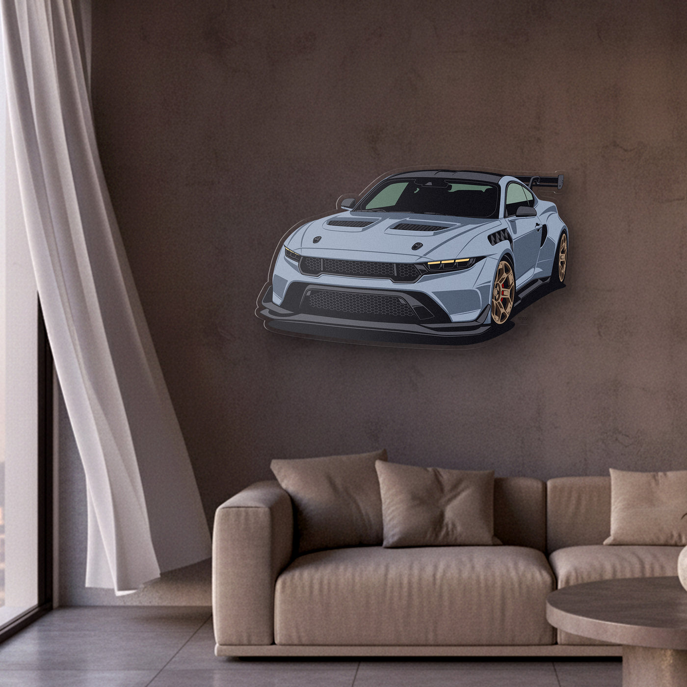 Mustang GTD Front Angle Acrylic Print