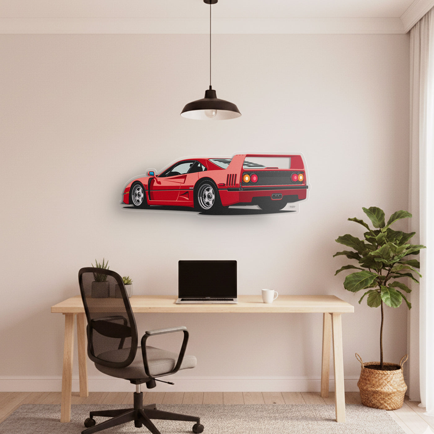 F40 Back Angle Acrylic Print