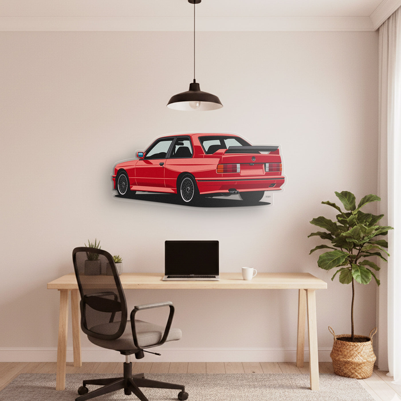 M3 E30 Back Angle Acrylic Print