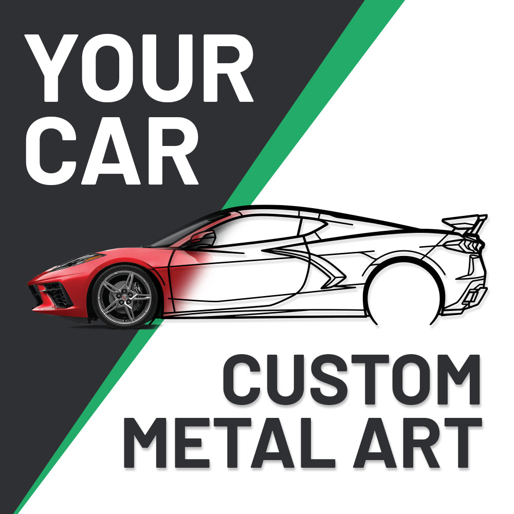 Your Custom Car Silhouette Metal Wall Art