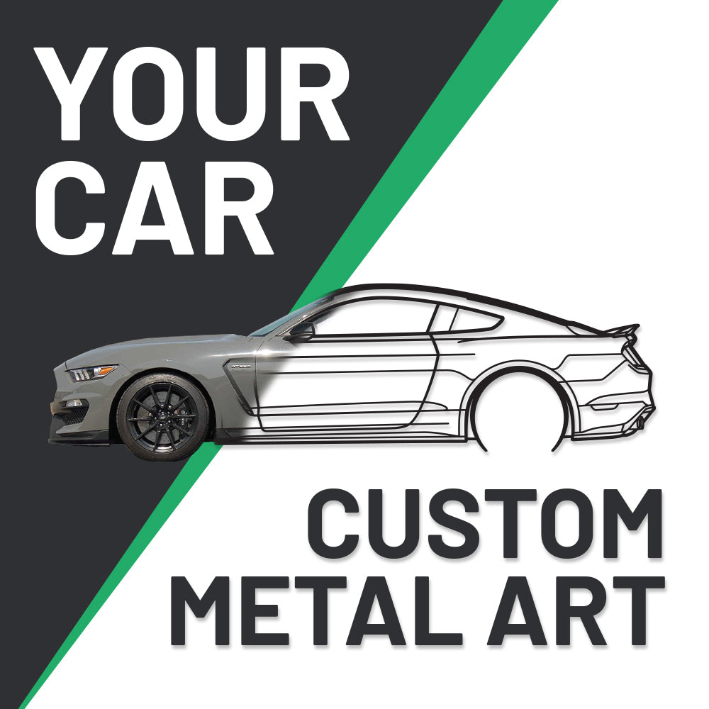 Your Custom Car Silhouette Metal Wall Art