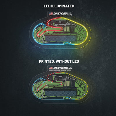 Daytona International Speedway Neon Race Track