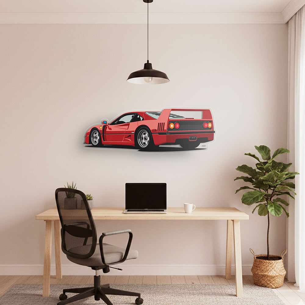 F40 Back Angle Acrylic Print