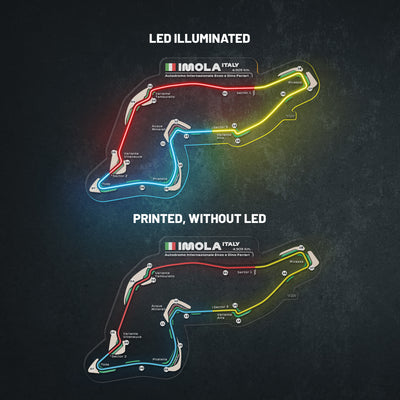 Autodromo Internazionale Enzo E Dino Ferrari Neon Race Track