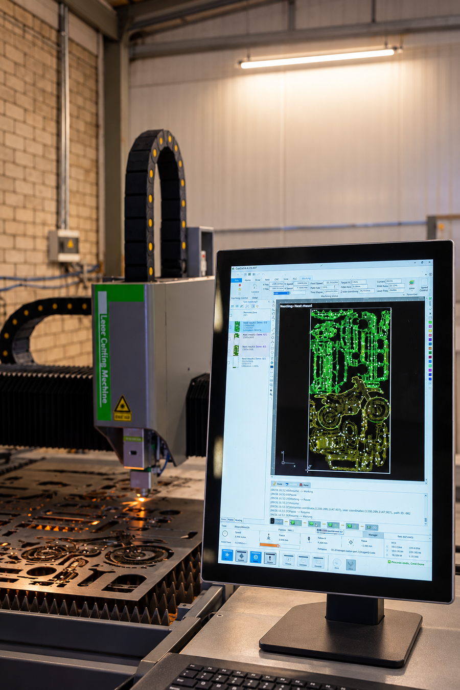 Laser cut