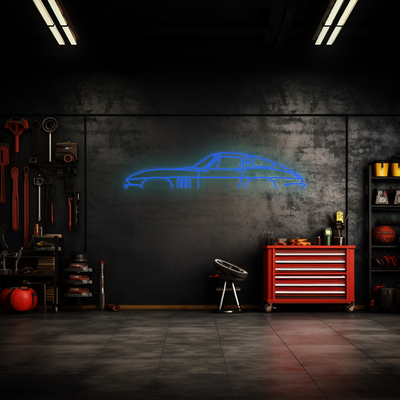 Corvette C2 Neon Silhouette
