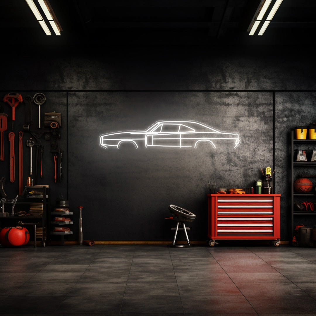 Charger RT 1970 Neon Silhouette