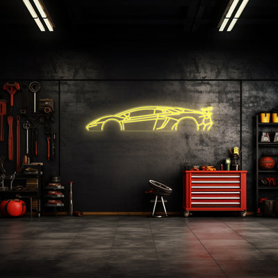Aventador SV Neon Silhouette