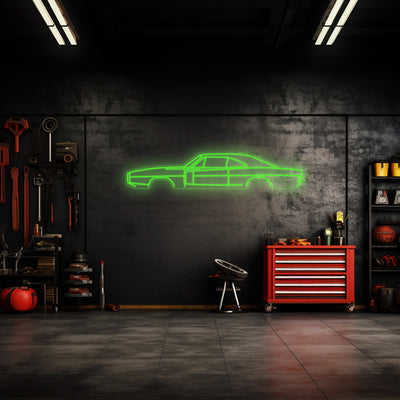 Charger RT 1970 Neon Silhouette