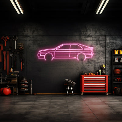 Quattro 1990 Neon Silhouette
