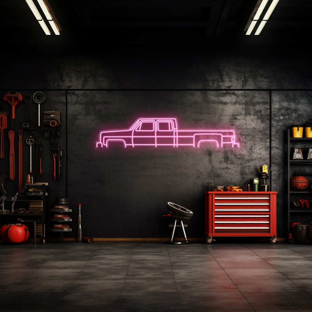 C30 1980 Neon Silhouette
