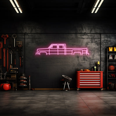 C30 1980 Neon Silhouette
