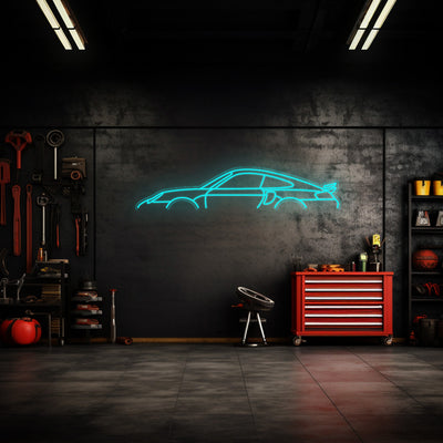 911 996 Turbo Neon Silhouette