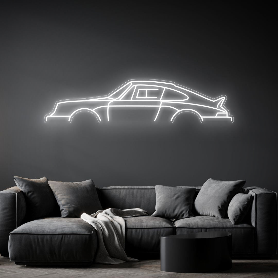 911 1981 SC Rally Neon Silhouette