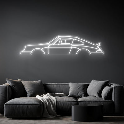 911 1981 SC Rally Neon Silhouette