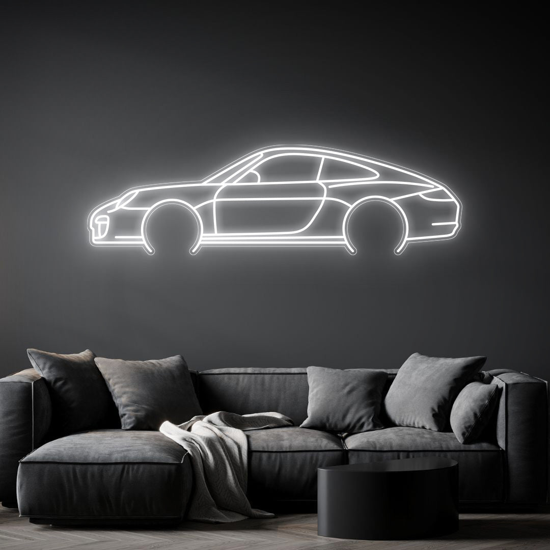 911 997 Carrera Neon Silhouette