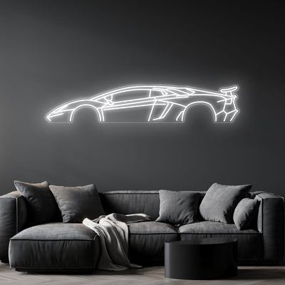 Aventador SV Neon Silhouette