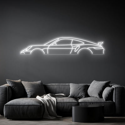 911 992 Turbo S Neon Silhouette
